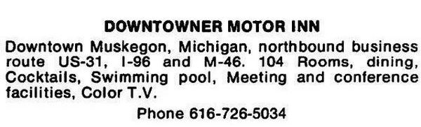 Tomahawk Motel (Devonshire Hotel, Downtowner Motor Inn) - Postcard Back (newer photo)